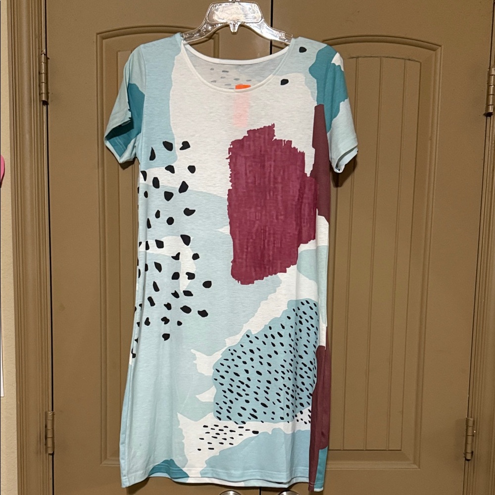 Just USA Multicolor Abstract Print Dress